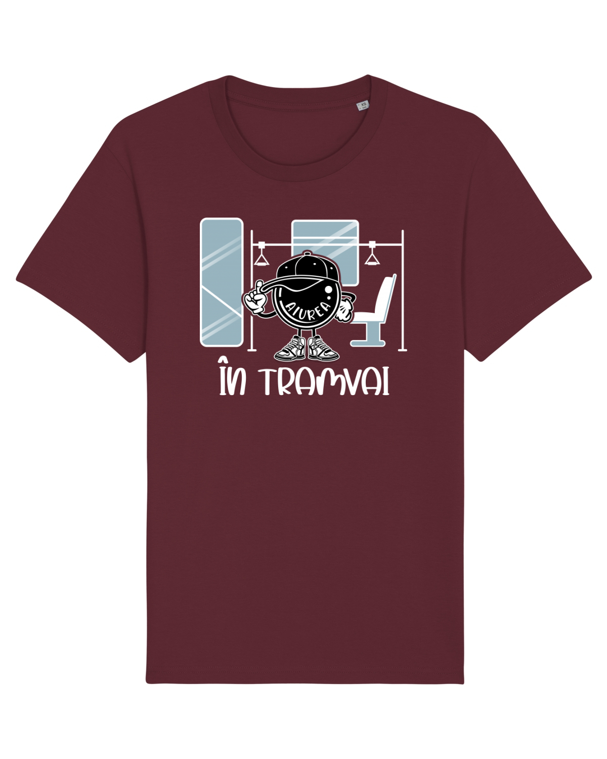 Tricou mânecă scurtă Unisex Rocker Burgundy