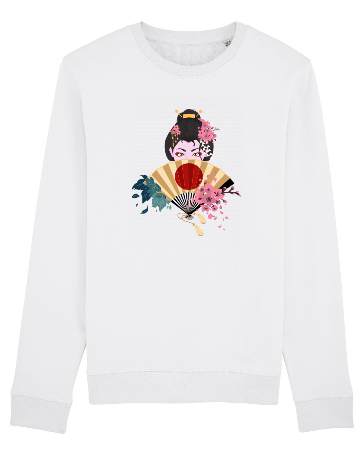 Bluză mânecă lungă Unisex Rise White