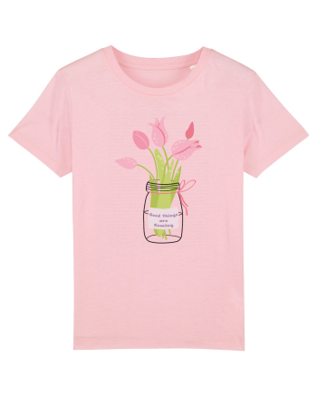 Good Things Are Coming Cotton Pink