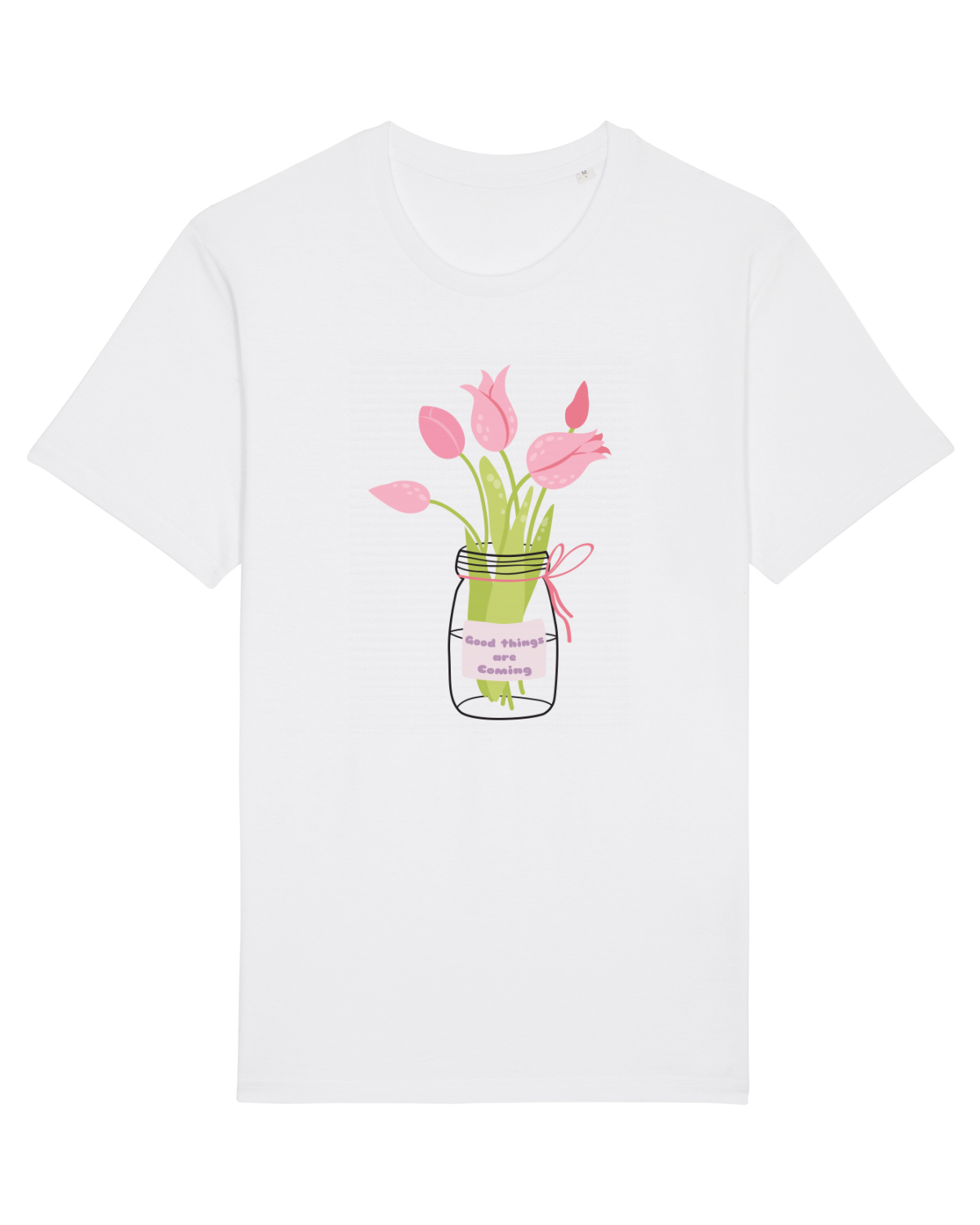 Tricou mânecă scurtă Unisex Rocker White
