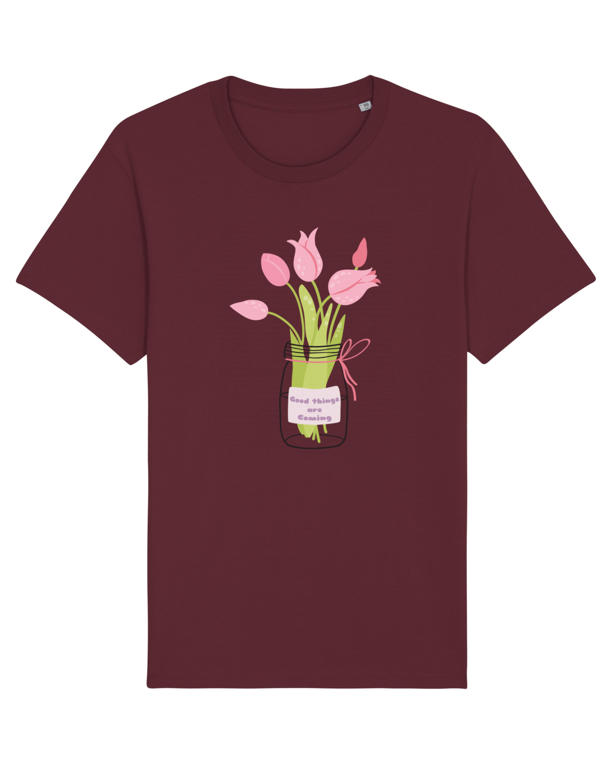 Tricou mânecă scurtă Unisex Rocker Burgundy