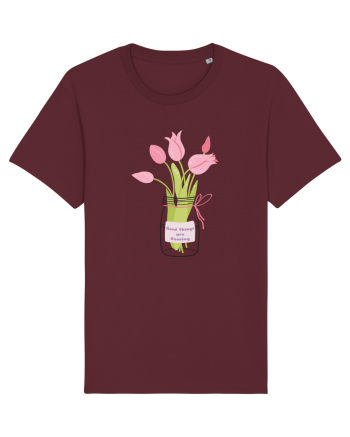 Good Things Are Coming Burgundy