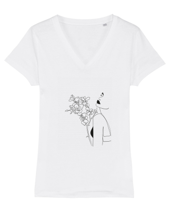 I Love Flowers White