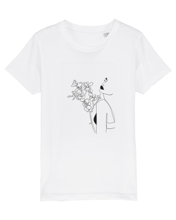 I Love Flowers White