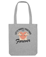 Let's travel together forever Sacoșă textilă