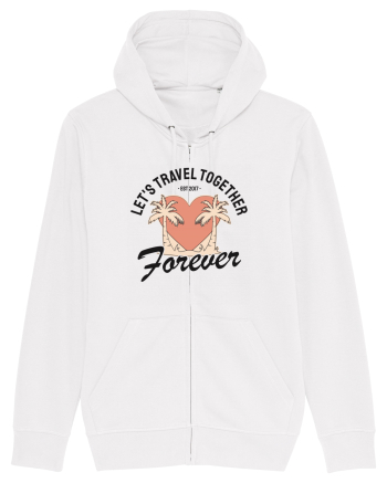 Let's travel together forever White