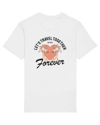 Let's travel together forever White