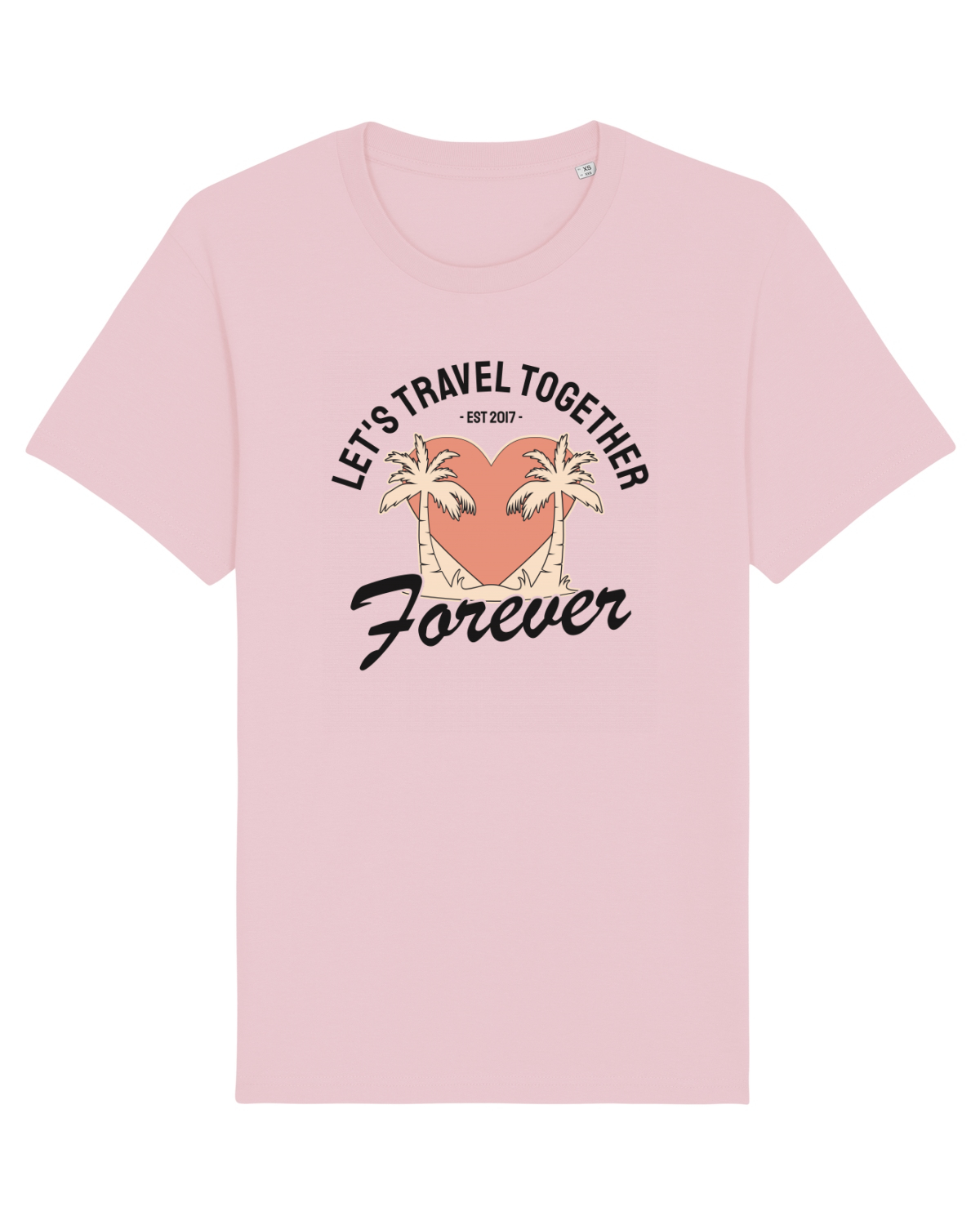 Tricou mânecă scurtă Unisex Rocker Cotton Pink