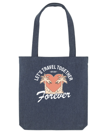 Let's travel together forever - dark colors Midnight Blue