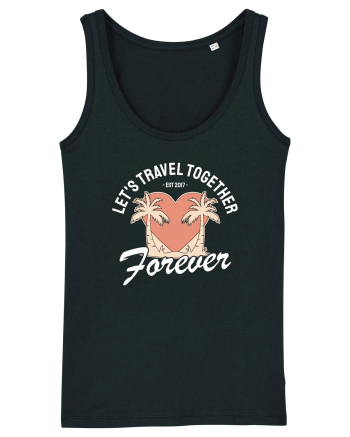 Let's travel together forever - dark colors Black