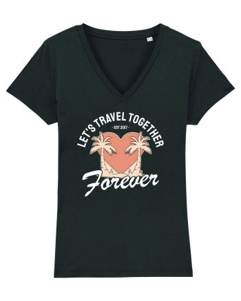 Let's travel together forever - dark colors Black