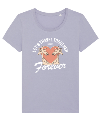 Let's travel together forever - dark colors Lavender