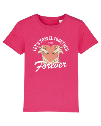 Let's travel together forever - dark colors Raspberry