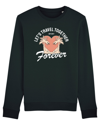 Let's travel together forever - dark colors Black