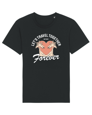 Let's travel together forever - dark colors Black