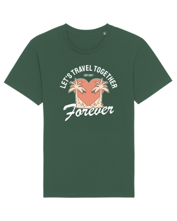 Let's travel together forever - dark colors Bottle Green