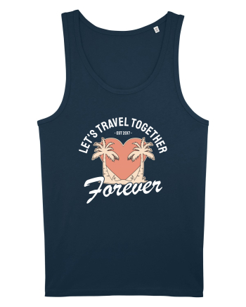 Let's travel together forever - dark colors Navy