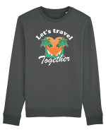 Let's travel together - dark colors Bluză mânecă lungă Unisex Rise
