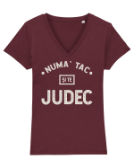 Numa` tac si te judec Tricou mânecă scurtă guler V Damă Evoker