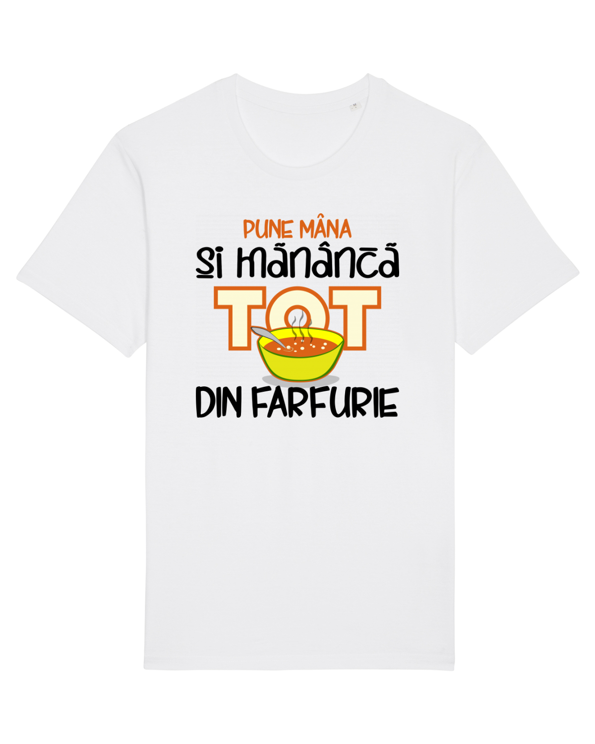 Tricou mânecă scurtă Unisex Rocker White