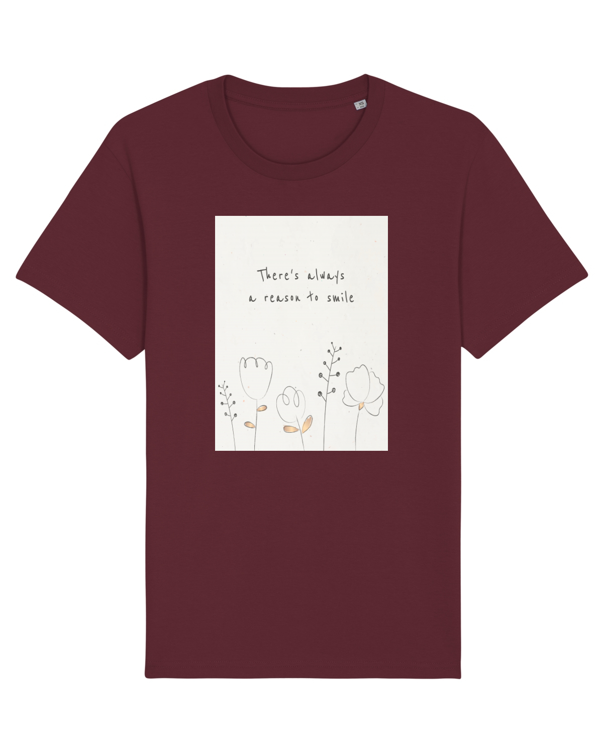 Tricou mânecă scurtă Unisex Rocker Burgundy