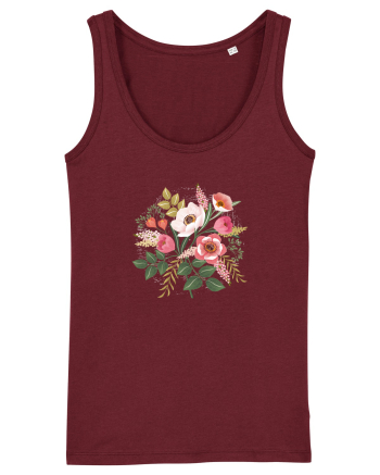 Spring Bouquet Burgundy