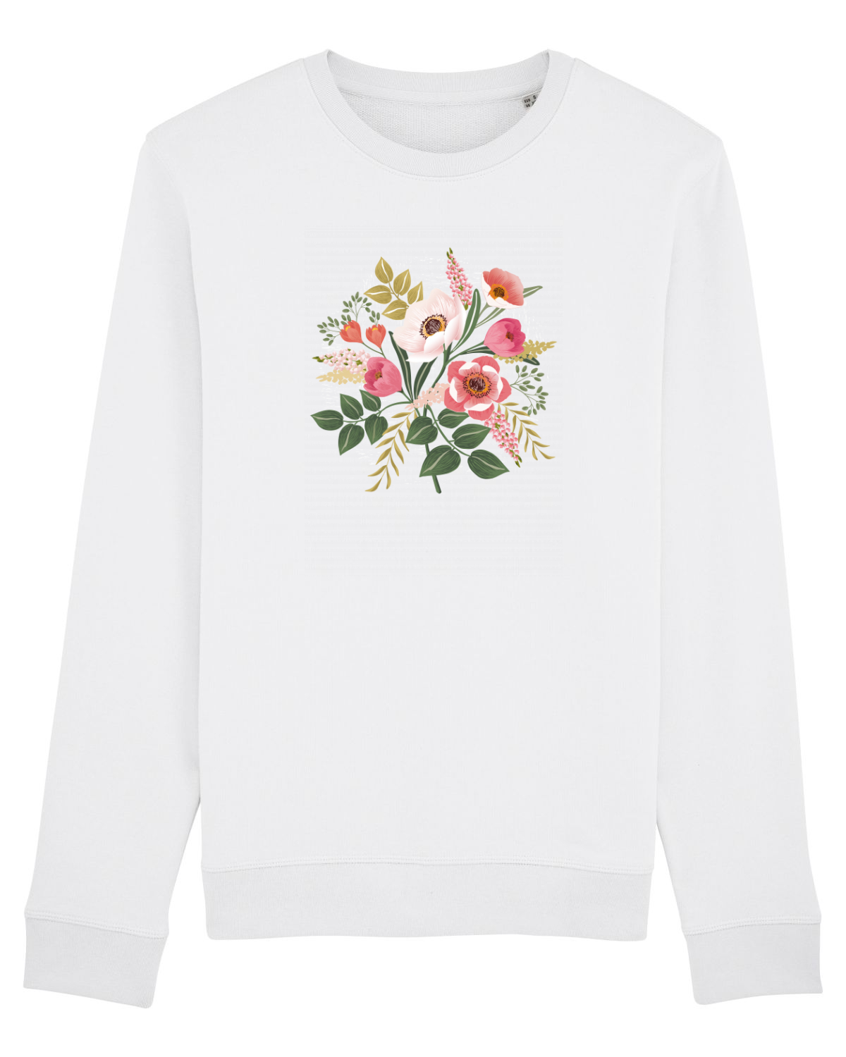 Bluză mânecă lungă Unisex Rise White
