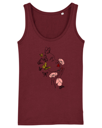 Spring Woman Burgundy