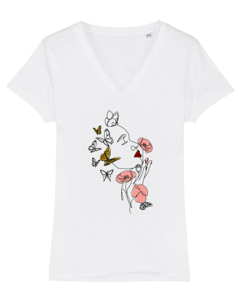 Spring Woman White