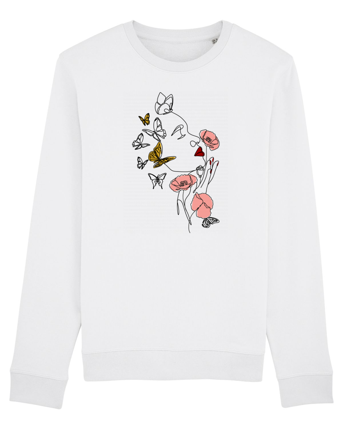Bluză mânecă lungă Unisex Rise White