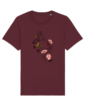 Spring Woman Burgundy