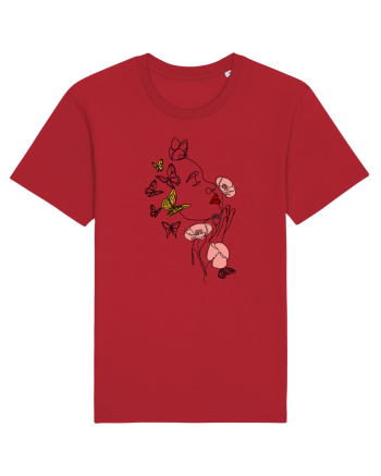Spring Woman Red