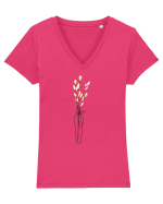 Vase Tricou mânecă scurtă guler V Damă Evoker
