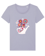 Mum Tricou mânecă scurtă guler larg fitted Damă Expresser