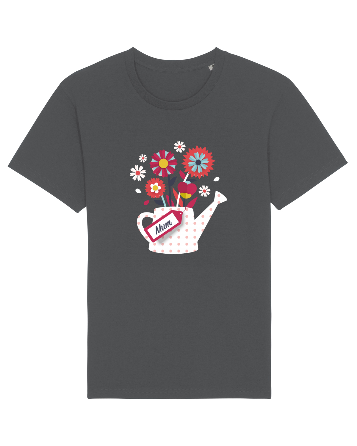 Tricou mânecă scurtă Unisex Rocker Anthracite
