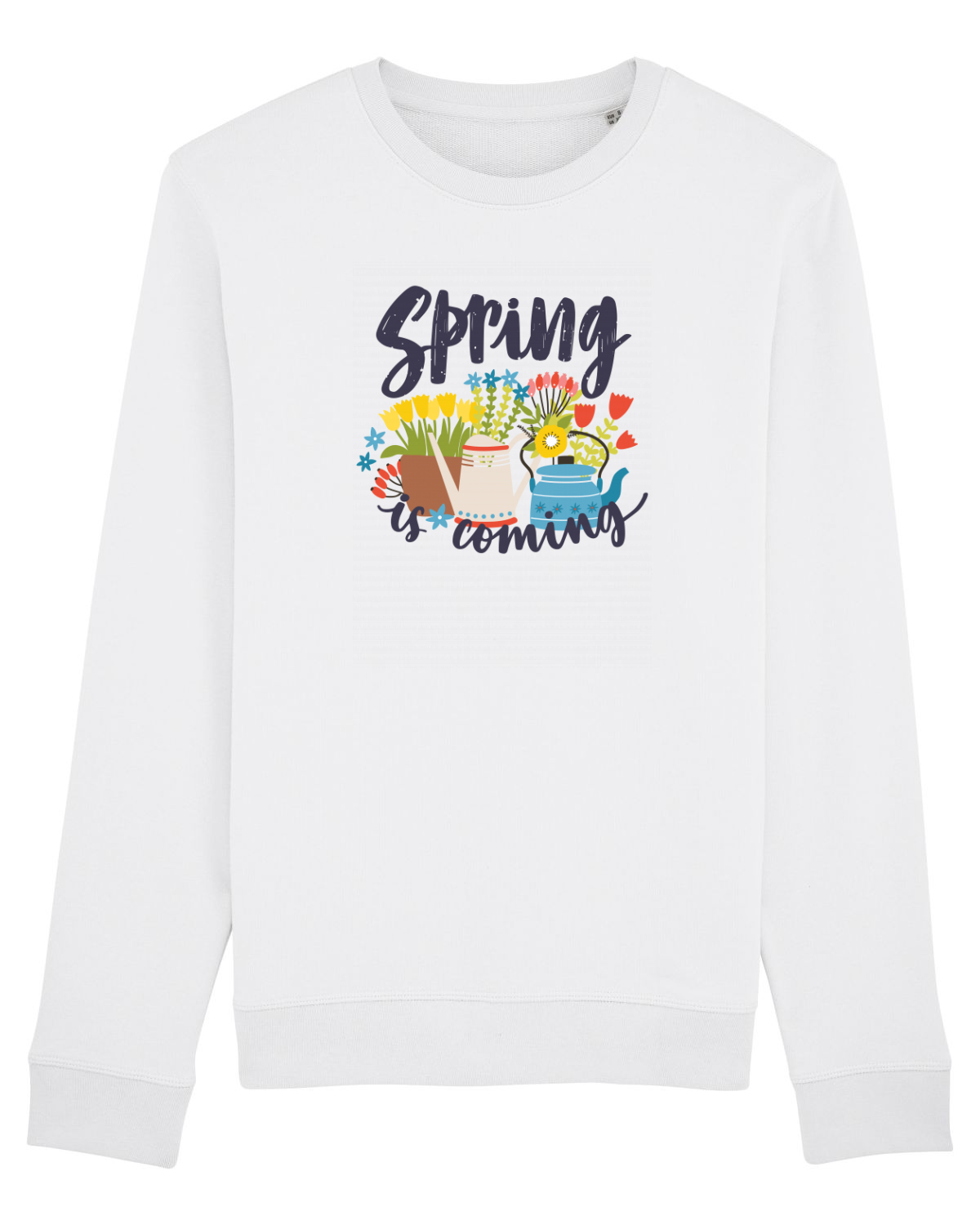 Bluză mânecă lungă Unisex Rise White