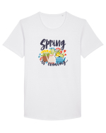 Spring Is Coming Tricou mânecă scurtă guler larg Bărbat Skater