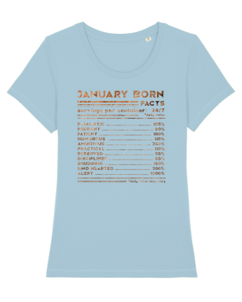 January Born Fun Facts Sky Blue