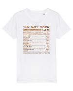 January Born Fun Facts Tricou mânecă scurtă  Copii Mini Creator