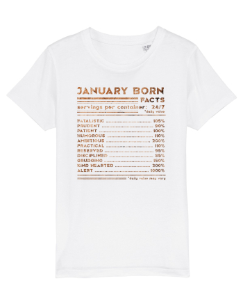 January Born Fun Facts White