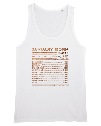 January Born Fun Facts White