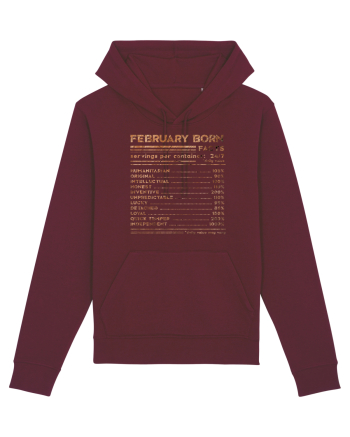 February Born Fun Facts Burgundy