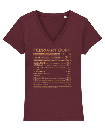 February Born Fun Facts Burgundy