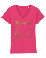 February Born Fun Facts Tricou mânecă scurtă guler V Damă Evoker