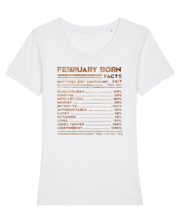 February Born Fun Facts White