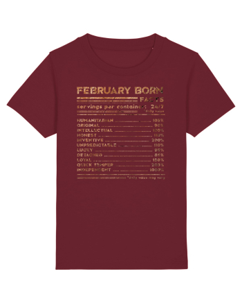 February Born Fun Facts Burgundy