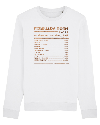 February Born Fun Facts White