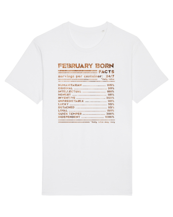 February Born Fun Facts White
