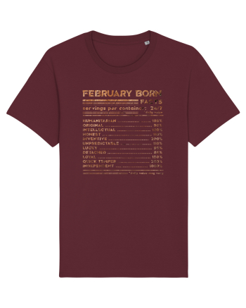 February Born Fun Facts Burgundy