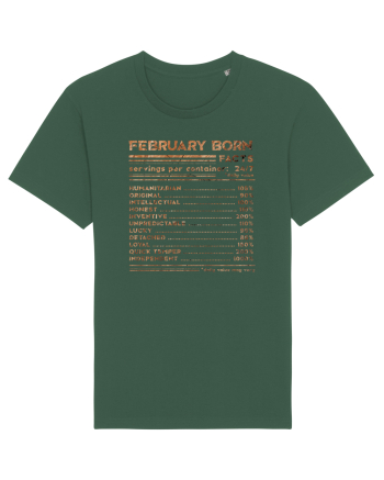 February Born Fun Facts Bottle Green